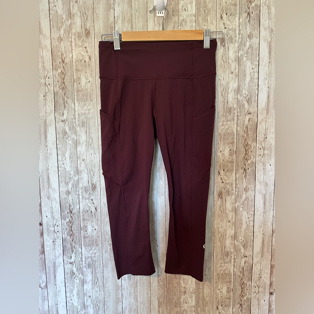 Lululemon Fast And Free High-Rise Crop Ii Non-Reflective Nulux Size 6